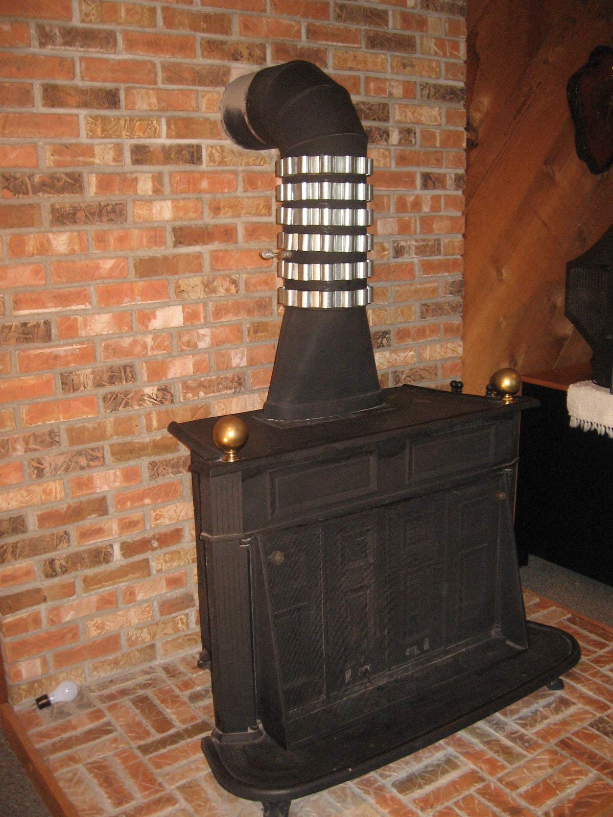 6 Stovepipe heat Reclaimer/Radiator Rings/Bands, 6 inch Dia fuel efficient Collars capture heat from stove pipe.