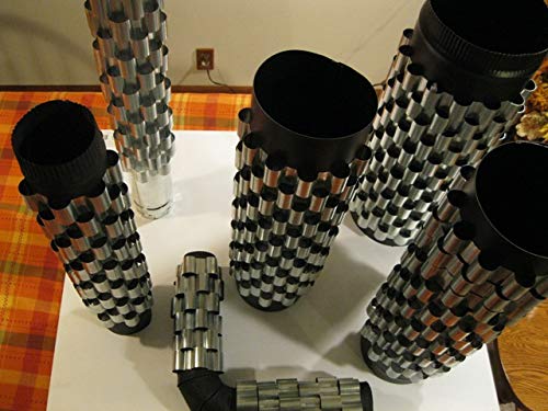 Set of 12 Stovepipe Heat Exchangers/Reclaimer/Radiators/Heat, 3 inch Dia Stove Pipe.