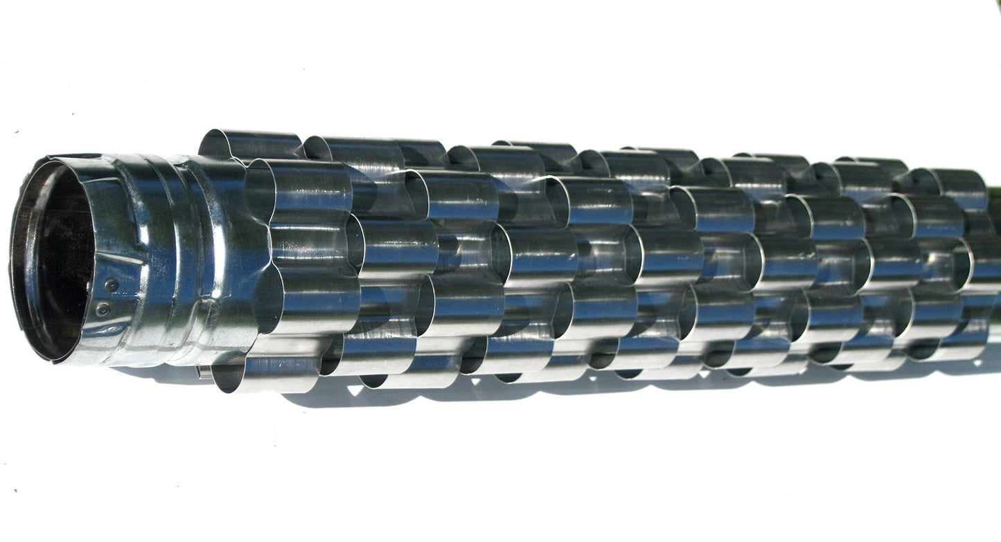 12 Stovepipe Heat Exchanger/Reclaimer/Radiators 3.6 inch Dia pellet stove pipe