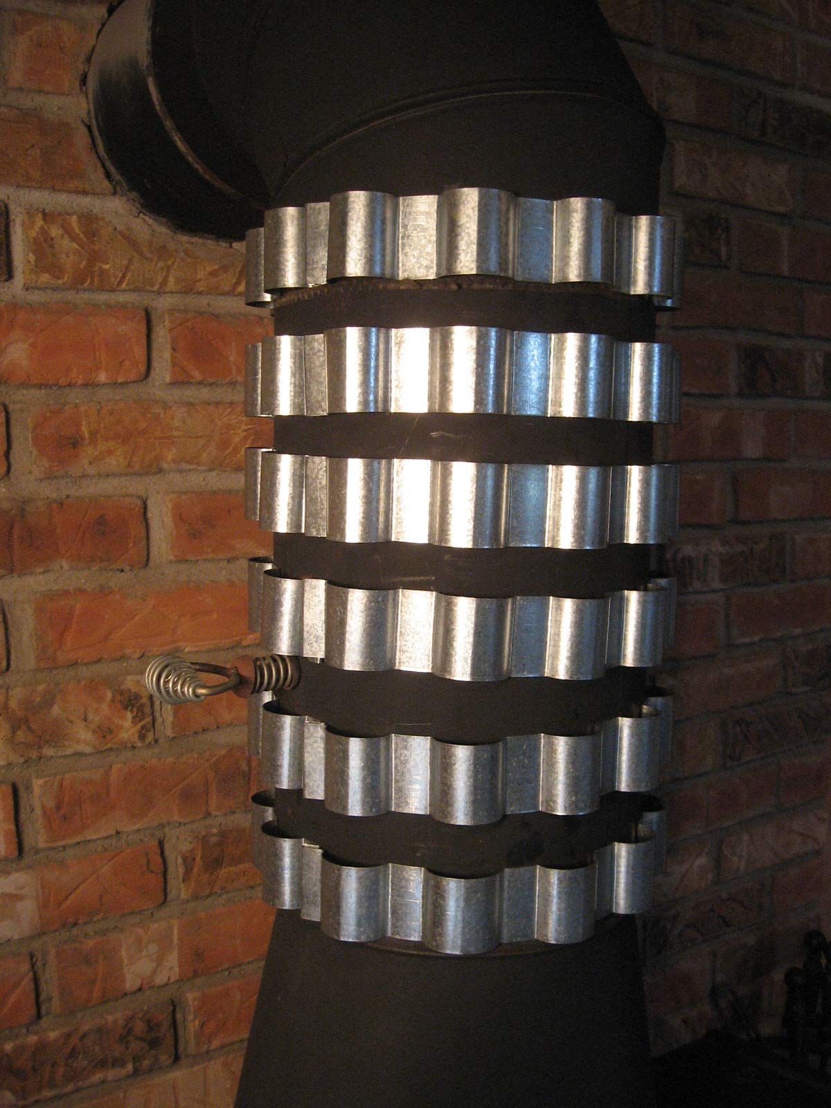 TredNot 6 Stovepipe Heat Reclaim/Radiator Rings/Bands/Fins 8 inch Dia. Collars Capture Heat from Stove Pipe.