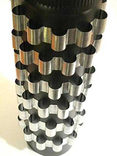 7 inch Dia Stovepipe Heat Exchangers. Set of 6 Reclaimers/Radiators/stove pipe.