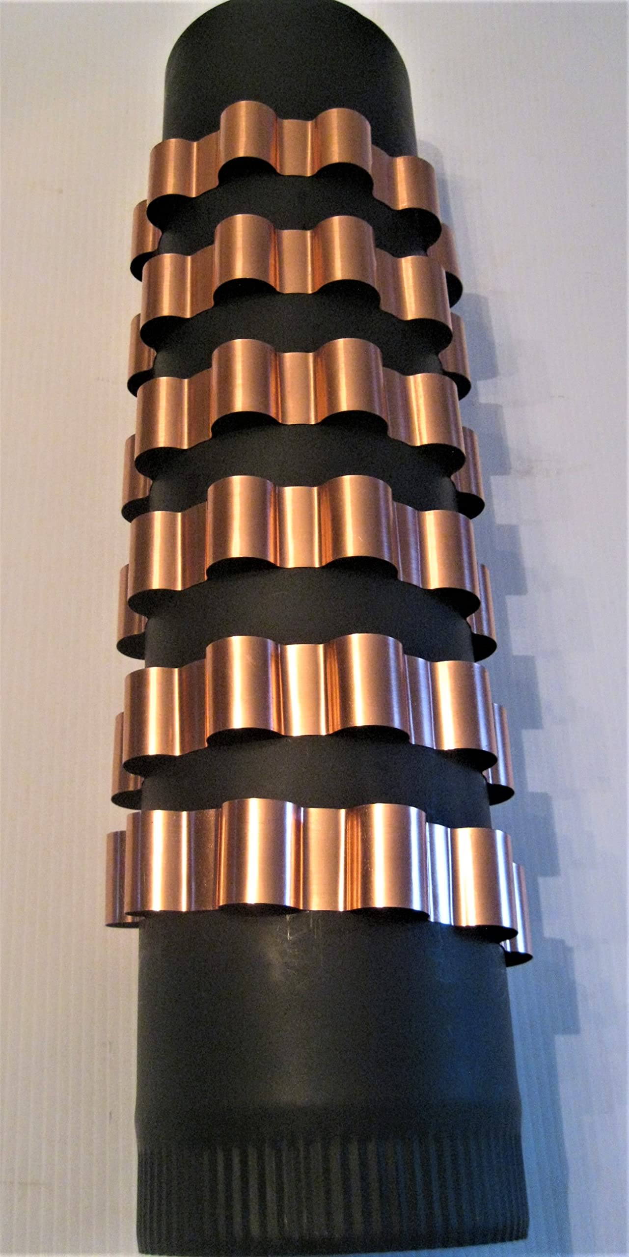 Copper Stovepipe Heat Exchangers, Set of (6) Add-On Stove Pipe Heat Reclaim Bands